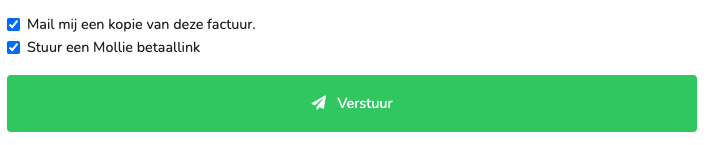 Betaallink versturen met je factuur.